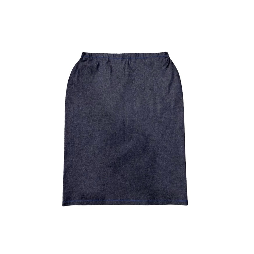 CUSTOM stretch denim skirt for @lindseygarza